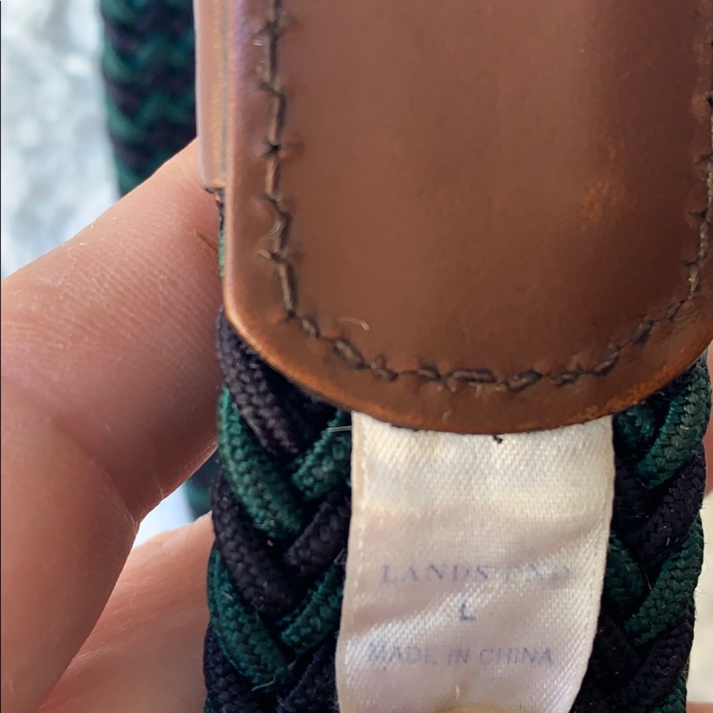 Land’sEnd Blue/Green Braided Belt SzLG-36”-38” - Picture 7 of 7